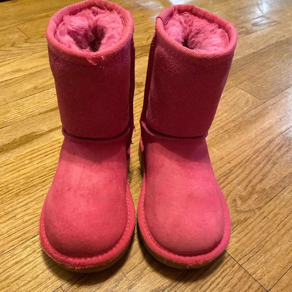 Girls Hot Pink Uggs size 9